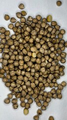 chickpeas, beans, product, agriculture, porridge, chickpeas on a white background 