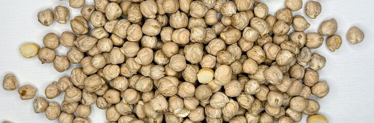 chickpeas, beans, product, agriculture, porridge, chickpeas on a white background 