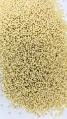 millet on white background,millet, porridge, cereal, food, health,
