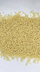 millet on white background,millet, porridge, cereal, food, health,