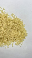 millet on white background,millet, porridge, cereal, food, health,