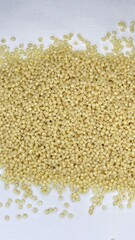 millet on white background,millet, porridge, cereal, food, health,
