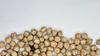 chickpeas, beans, product, agriculture, porridge, chickpeas on a white background 