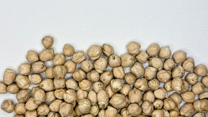chickpeas, beans, product, agriculture, porridge, chickpeas on a white background 