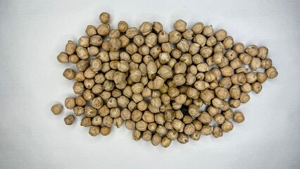 chickpeas, beans, product, agriculture, porridge, chickpeas on a white background 