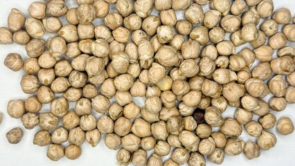 chickpeas, beans, product, agriculture, porridge, chickpeas on a white background 