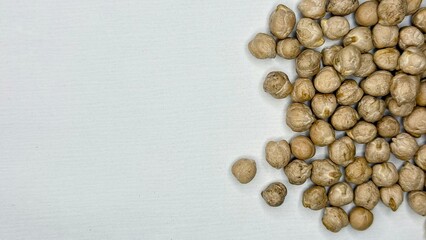chickpeas, beans, product, agriculture, porridge, chickpeas on a white background 