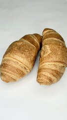 croissants, bread, pastries, croissants on a white background 