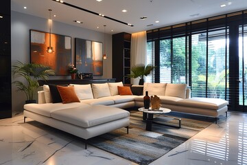 Fototapeta premium Modern living room