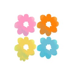 Minimalistic Isolated Seamless floral pattern set and pack of flowers and plants on white background colourful wallpaper paper wrap Tulip tulips and rose roses