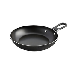 stainless steel pan isolated on transparent