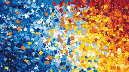 Abstract colorful confetti background.