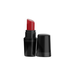 Obraz premium 3d model of lipticks red in white background