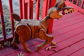 Wooden Christmas Reindeer