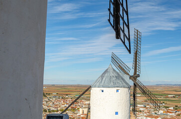 Fototapeta premium Typical windmills in Consuegra, Castilla La Mancha, Spain