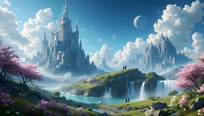 landscape with clouds