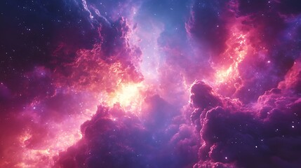 Exploring cosmic nebulas celestial wonders in space digital art