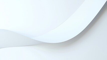 A minimalist design featuring smooth, flowing curves on a light background.