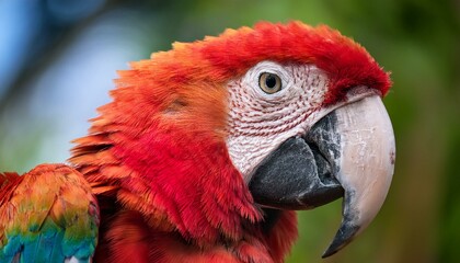 Obraz premium Macaw face close-up