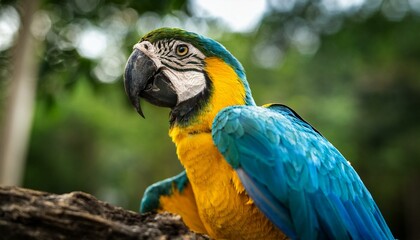 Macaw face close-up