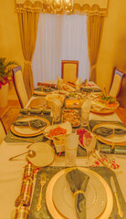 A Table Laden With Food