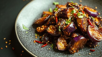 Fototapeta premium Brinjal Moju: A Spicy Sri Lankan Pickle