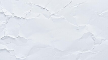 Close-up shot of white paper texture with creases and fibers, rough, creased, close-up