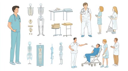 Visual guide on Head-To-Toe Assessment featuring essential nursing interventions and patient care techniques--ar 16:9