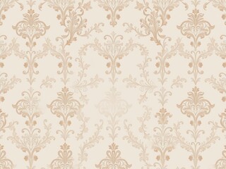 Vintage floral ecru wallpaper background with delicate flower designs in shades of beige and cream, perfect for wedding decor and events, decorative, elegant, ecru
