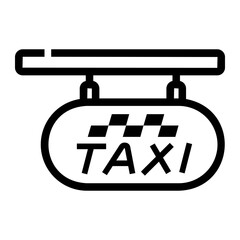 taxi Line Icon