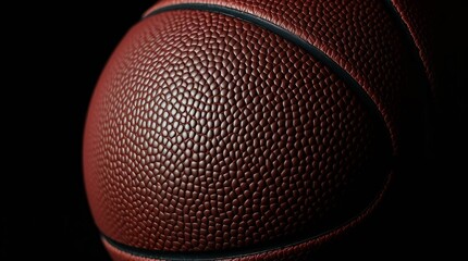 The surface of a basketball
