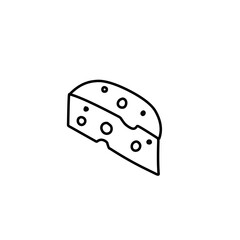 outline the pieces of cheese