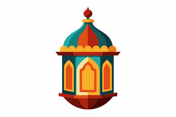 Festive Original Ramadan Lantern Isolated on White Background