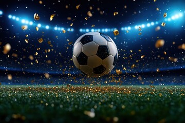 Naklejka premium Chasing the Dream: European Football Championship Goal