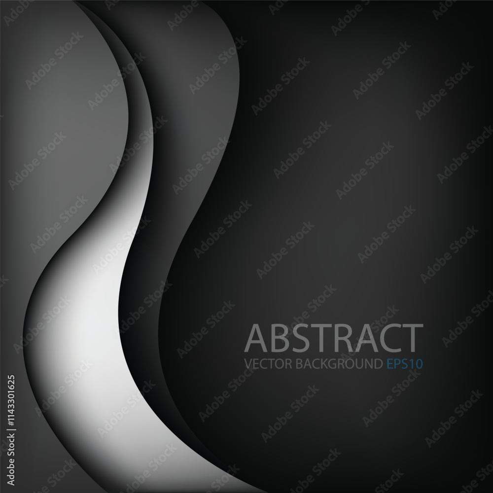 Fototapete graphic vector curve line overlap background for text and message design