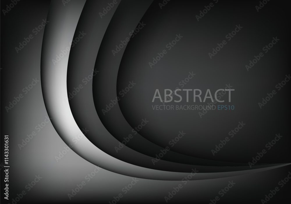 Fototapete graphic vector curve line overlap background for text and message design