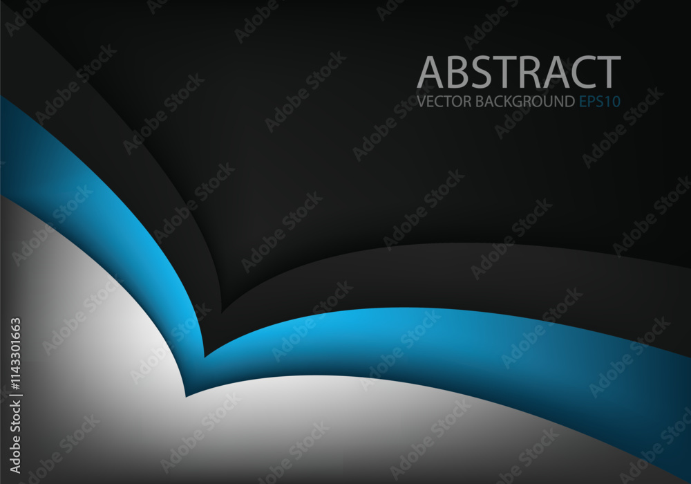 Fototapete graphic vector curve line overlap background for text and message design