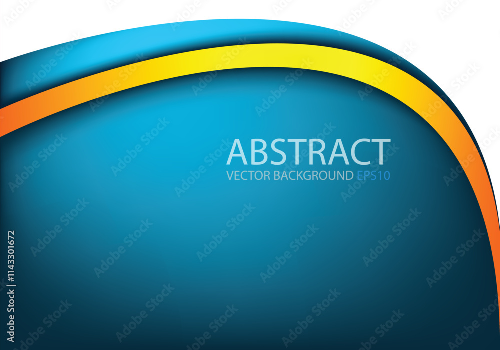 Fototapete graphic vector curve line overlap background for text and message design