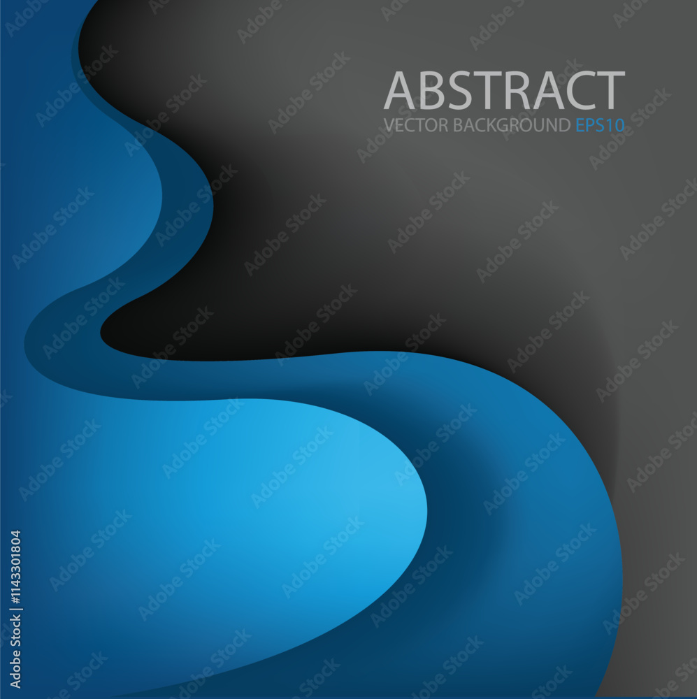 Fototapete graphic vector curve line overlap background for text and message design