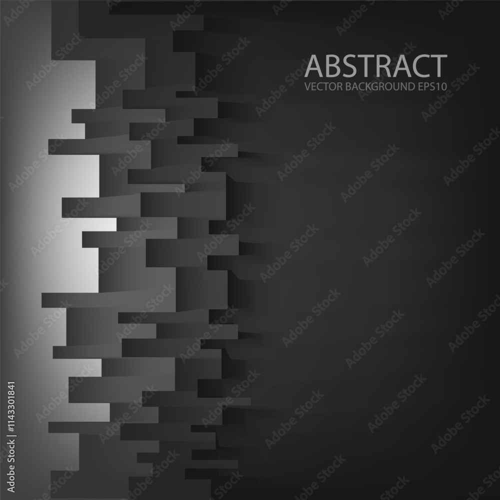 Poster graphic geometric triangle overlap vector layer background for text and message design