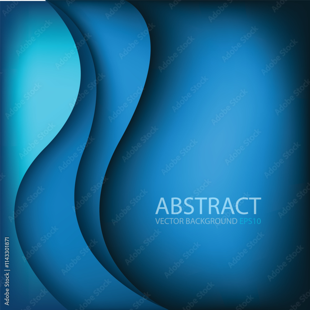 Fototapete graphic vector curve line overlap background for text and message design