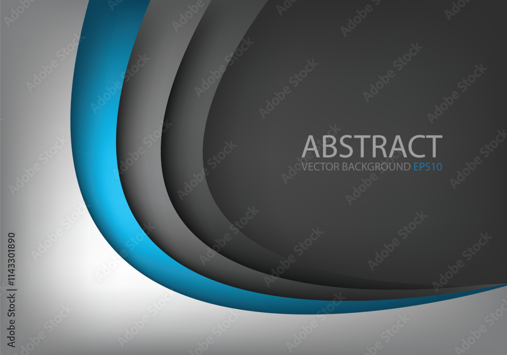 Fototapete graphic vector curve line overlap background for text and message design