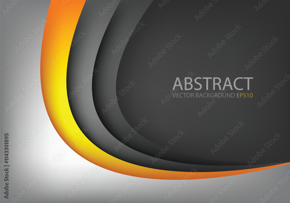 Fototapete graphic vector curve line overlap background for text and message design