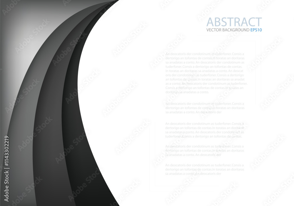 Fototapete graphic vector curve line overlap background for text and message design