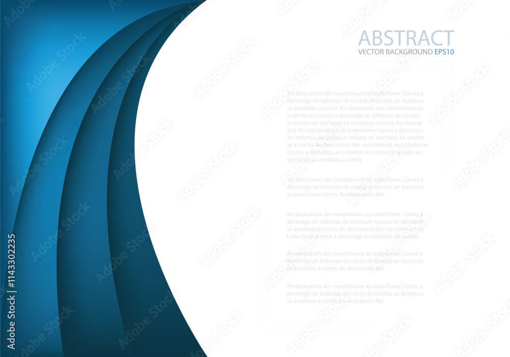 Fototapete graphic vector curve line overlap background for text and message design