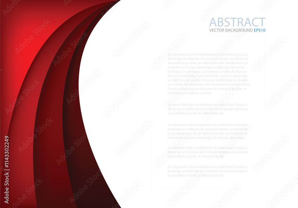 Poster graphic vector curve line overlap background for text and message design