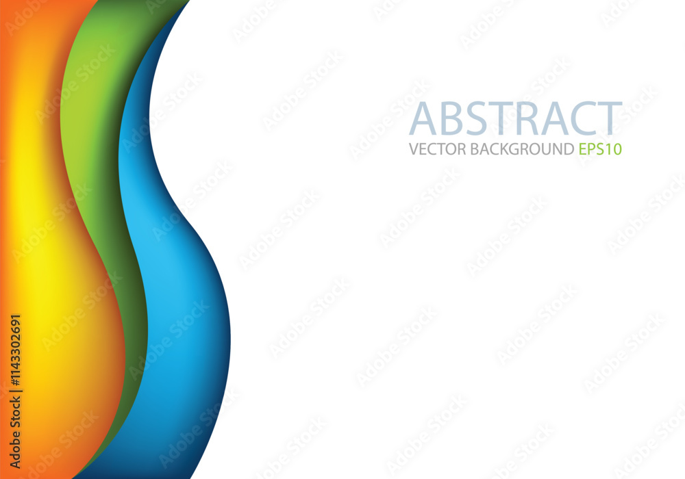 Fototapete graphic vector curve line overlap background for text and message design