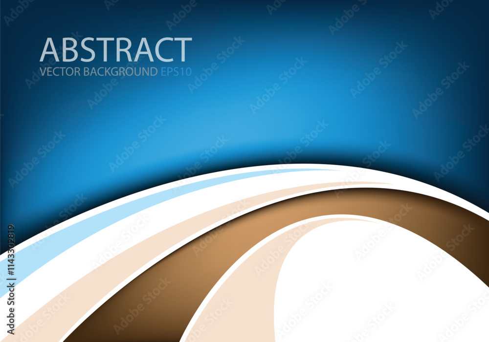 Fototapete graphic vector curve line overlap background for text and message design