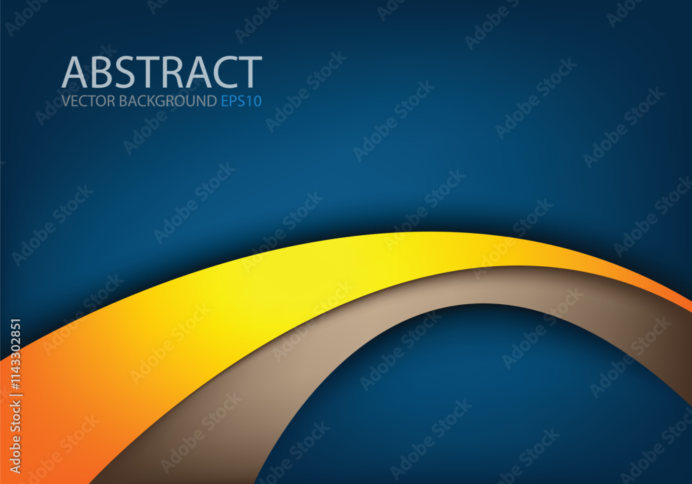 Fototapete graphic vector curve line overlap background for text and message design
