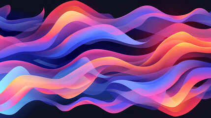 Fototapeta premium Abstract Colorful Waves Background